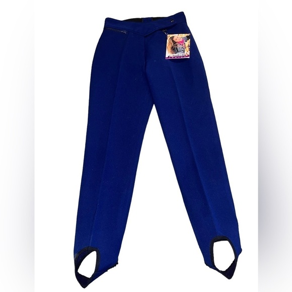 OBERMEYER Ski Snow Pant 10 10R Stirrup InBoot 2-Way-Stretch NWT Blue - Picture 1 of 4